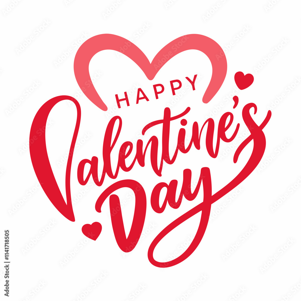Happy Valentine's Day typography design Happy Valentine's Day typography design