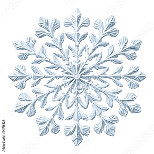 Intricate snowflake design nature decorative art winter wonderland close-up view aesthetic beauty