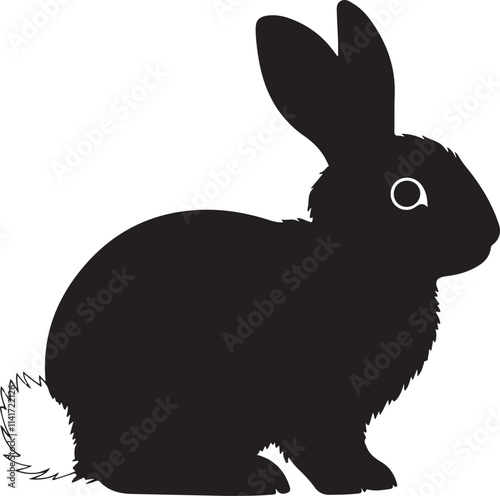 rabbit vector silhouette logo art