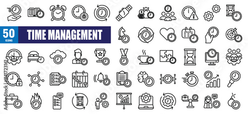 Time Management icon Set