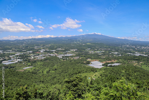 산 정상에서 바라보는 풍경 길 제주 서귀포시 안덕면 창천리 군산오름 photo