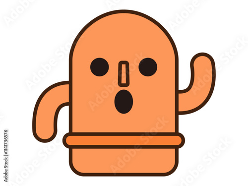 シンプルでかわいい埴輪のイラスト素材3