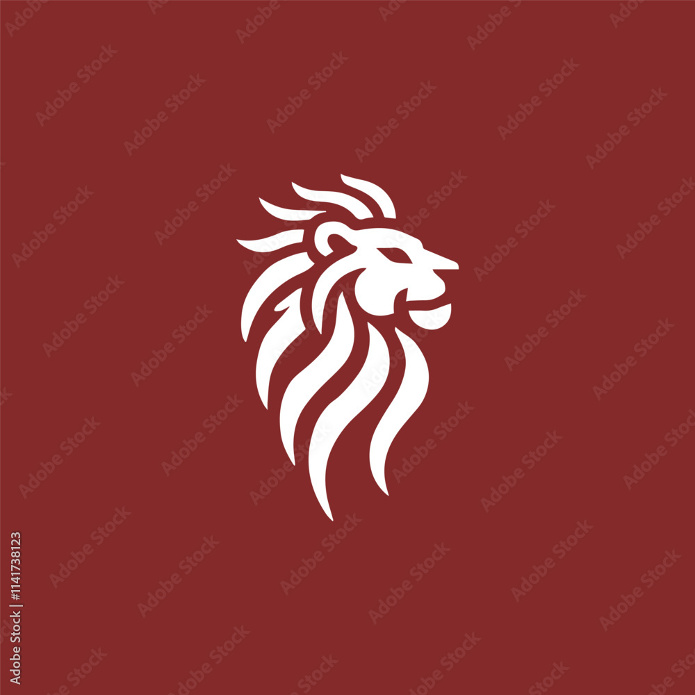 Obraz premium Fire lion logo