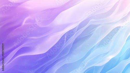 Abstract dreamy waves, soft pastel colors, gentle flowing design, purple pink blue gradient