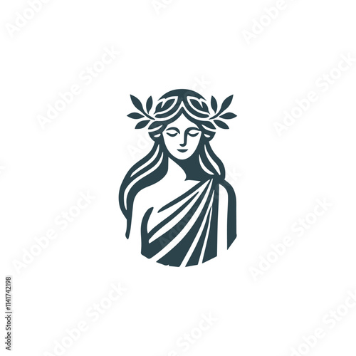 Greek goddess logo