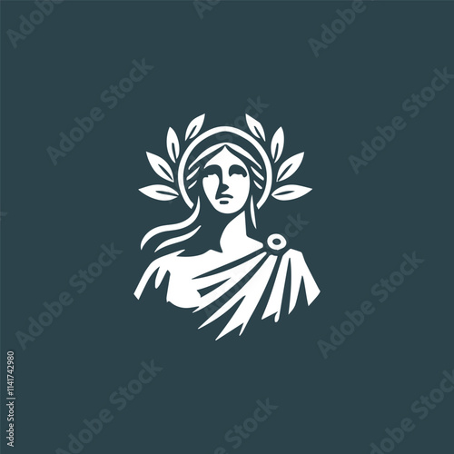 Greek goddess logo