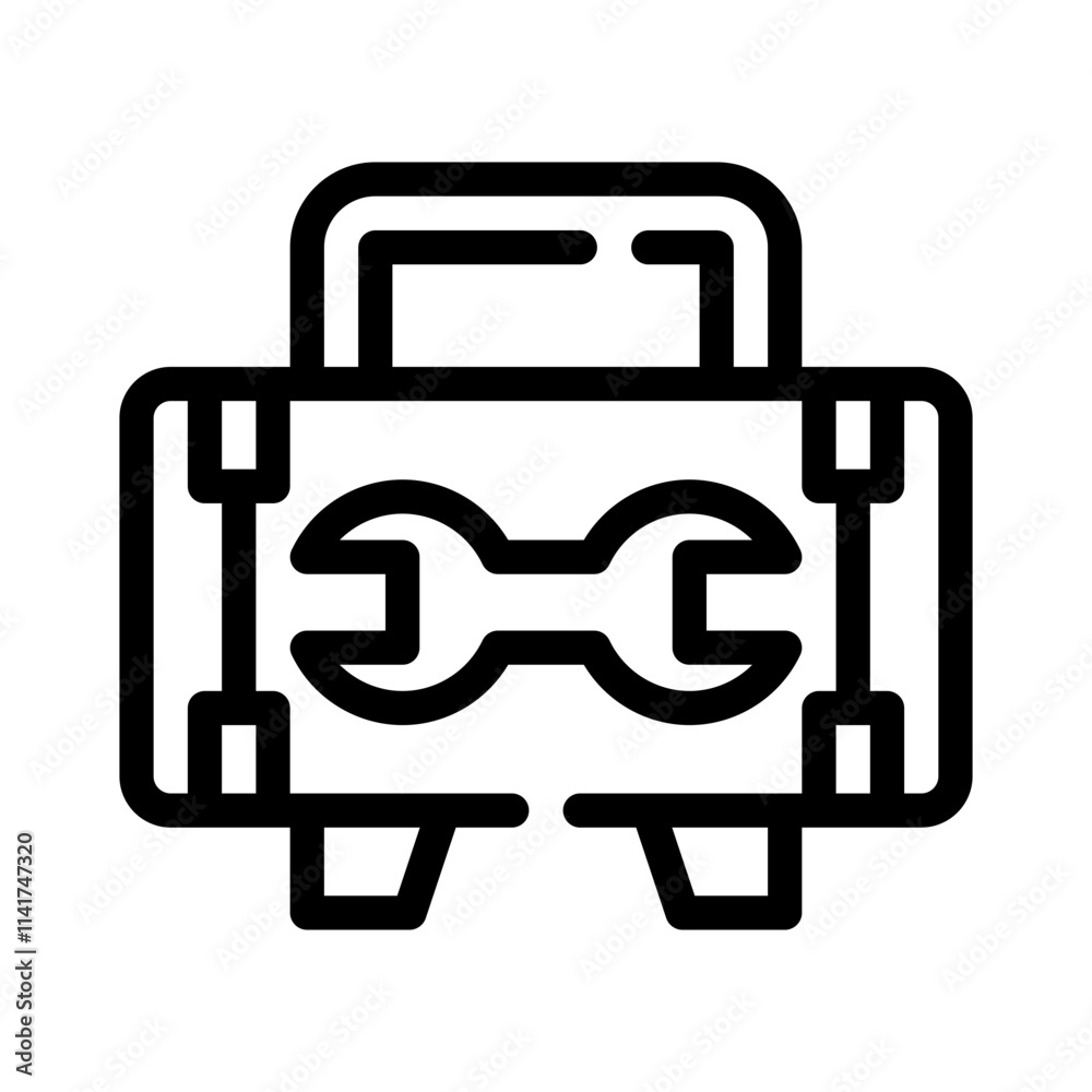 Toolbox line icon Toolbox line icon