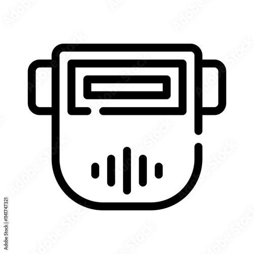 Welding Mask line icon