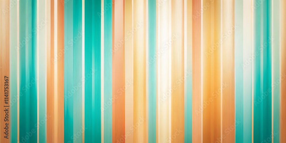 Abstract Background of Vertical Pastel Stripes in Teal, Orange, and Beige Tones Abstract Background of Vertical Pastel Stripes in Teal, Orange, and Beige Tones