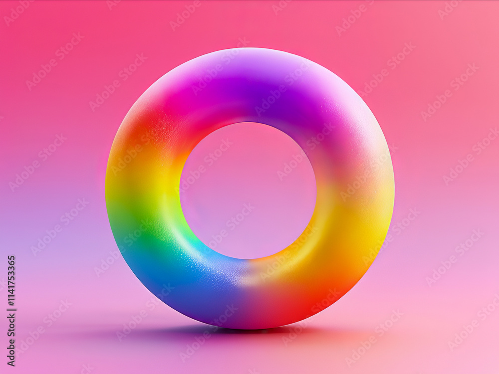 Letter O circle on multicolor background Letter O circle on multicolor background