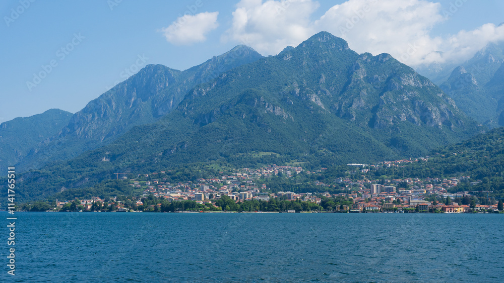 Villages along the shore of Lake Como Villages along the shore of Lake Como