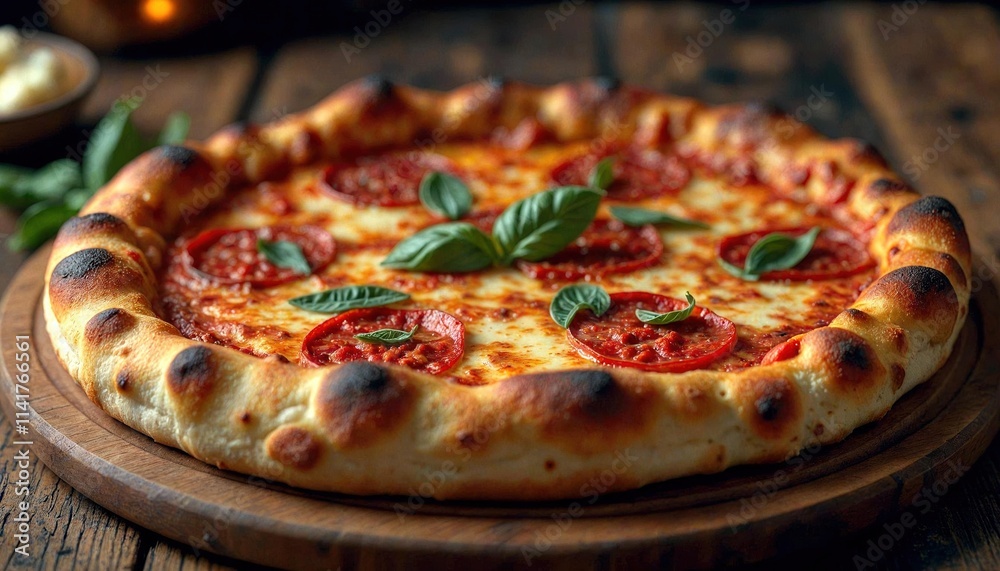 Chicago-Style Deep Dish Pizza on Wood Chicago-Style Deep Dish Pizza on Wood