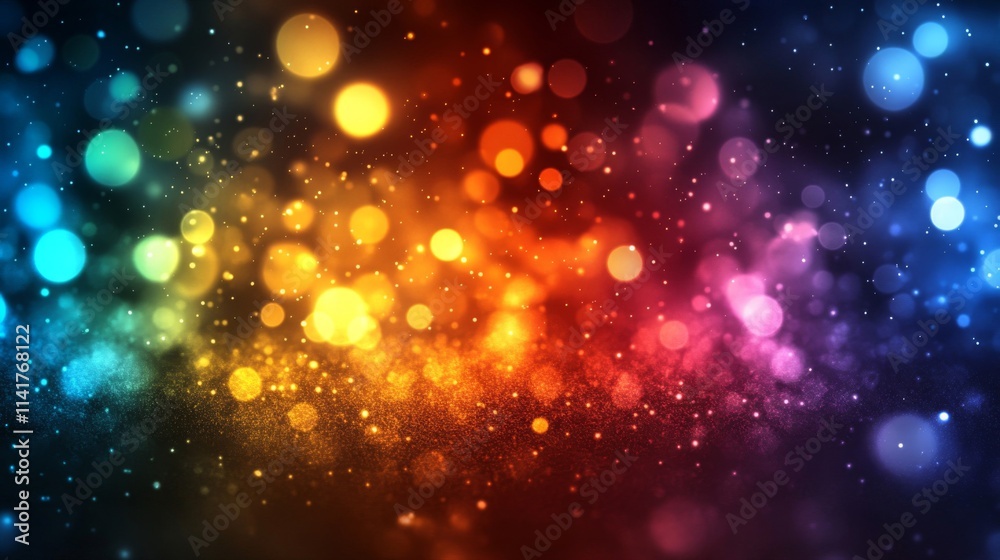 Abstract Colorful Lights Bokeh Background Image Abstract Colorful Lights Bokeh Background Image