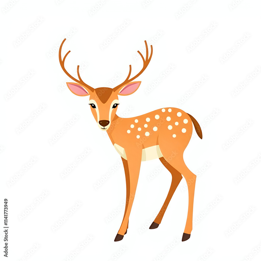 Charming Deer Clipart, Displayed On A Clean White Background, Featuring A Graceful And Playful Design, Created With Generative AI
Charming Deer Clipart, Displayed On A Clean White Background, Featuring A Graceful And Playful Design, Created With Generative AI