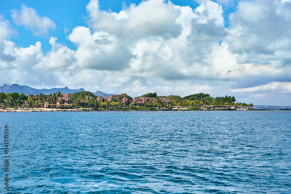 Fototapeta premium Amazing tropical beach scenery on Mauritius Island