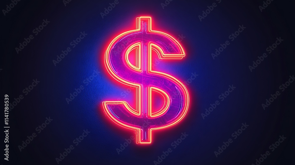 Glowing neon dollar sign on dark background. (1) Glowing neon dollar sign on dark background. (1)