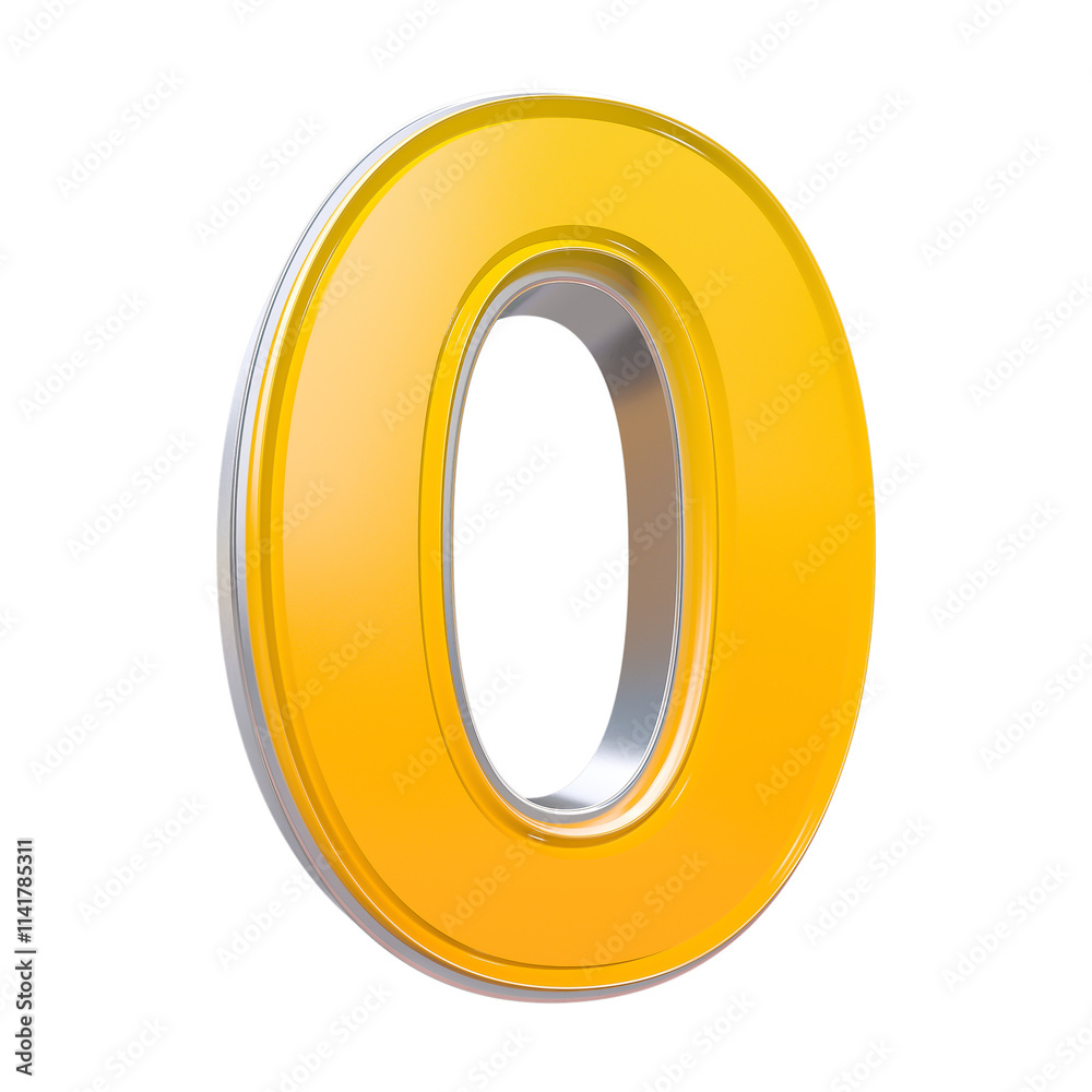 Number 0 modern 3D rendering Number 0 modern 3D rendering