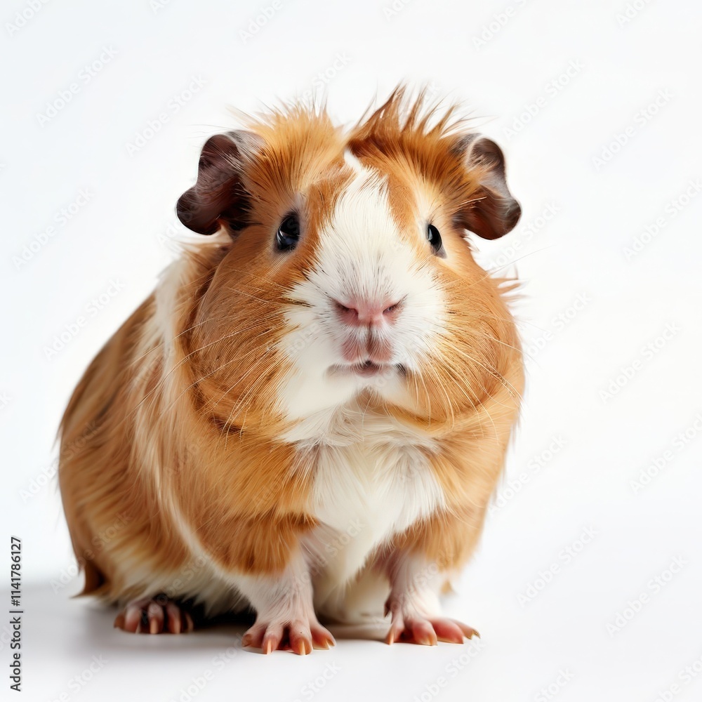 the AI Image Generator, Adorable Guinea Pig with Brown and White the AI Image Generator, Adorable Guinea Pig with Brown and White
