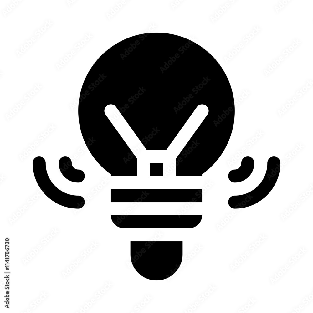 Fototapeta premium idea glyph icon