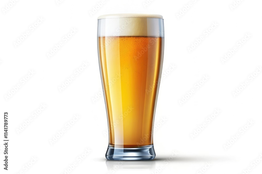 Beer Glass Flat Icon Product Photography - Modern Design Beer Glass Flat Icon Product Photography - Modern Design