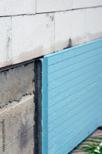Obraz na płótnie Insulation extruded polystyrene panels w salonie