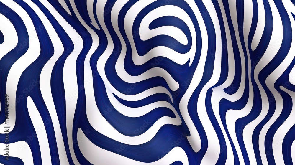 Abstract dynamic wavy zebra stripes pattern. Abstract dynamic wavy zebra stripes pattern.
