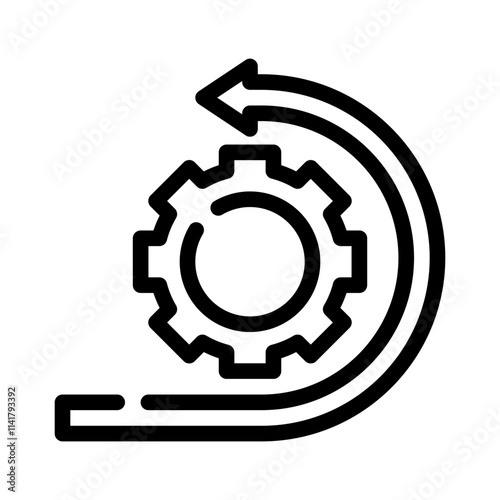 agile methodology line icon