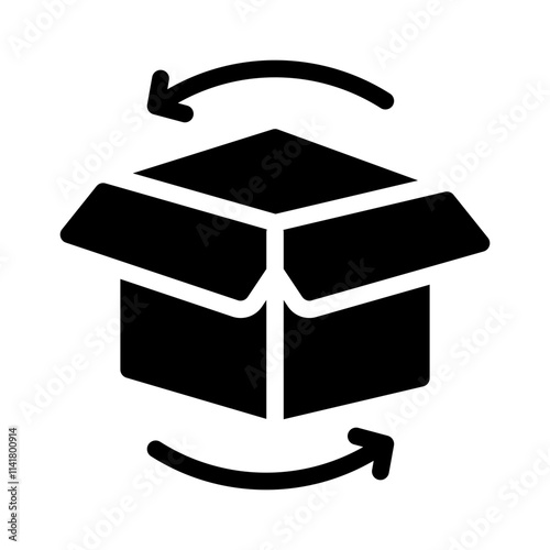 product lifecycle glyph icon