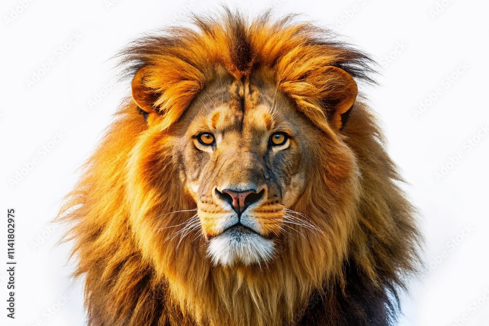 Fototapeta premium Tilt-shift photography captures Tanzania's Lion Monarch amidst breathtaking landscapes, showcasing stunning animal portraits and their natural habitat, embracing the essence of a wild safari experienc