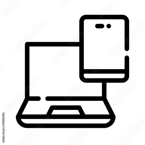 Cross Platform line icon