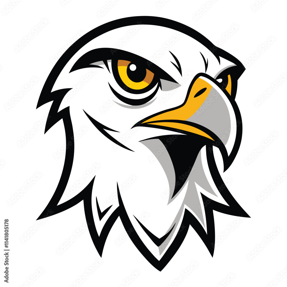 Obraz premium american eagle with a ribbon