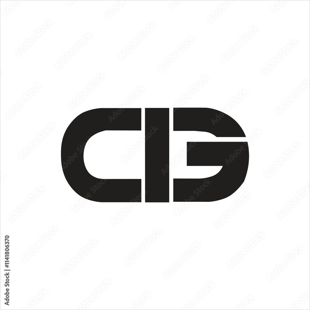 Elegant letter Cg or Gc initial luxurious vector icon Elegant letter Cg or Gc initial luxurious vector icon