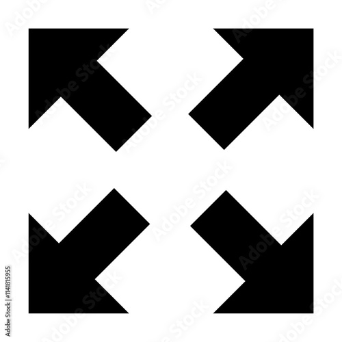 Full screen icon vector for graphic design, web site, social media, mobile app, ui illustration