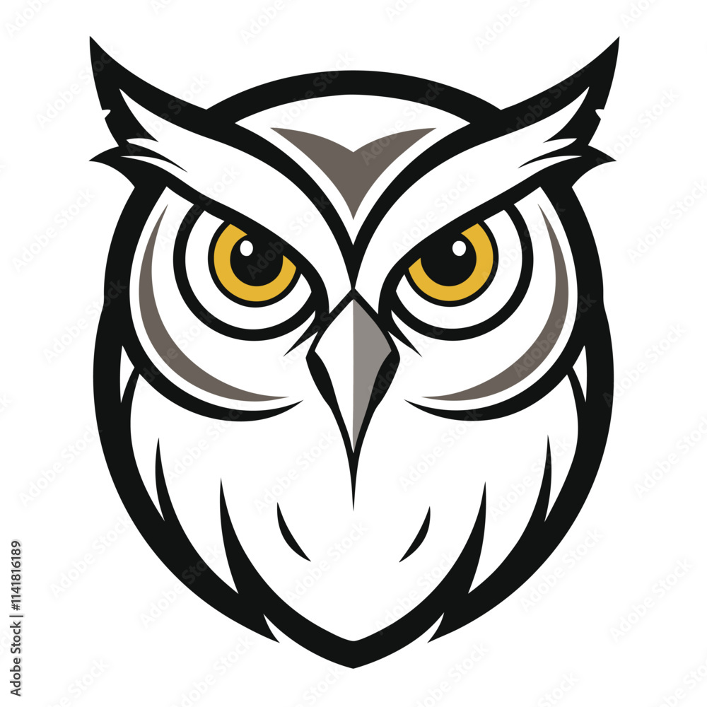 Obraz premium owl on white