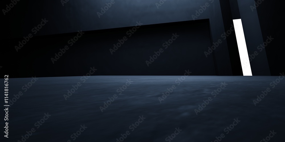 3d rendering of black abstract architecture modern dark background. Dystopia concept. Scene for advertising design, showroom, technology, future, sport, game, innovation, garage. Sci Fi Illustration 3d rendering of black abstract architecture modern dark background. Dystopia concept. Scene for advertising design, showroom, technology, future, sport, game, innovation, garage. Sci Fi Illustration