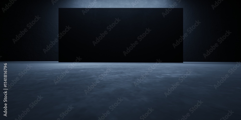 3d rendering of black abstract architecture modern dark background. Dystopia concept. Scene for advertising design, showroom, technology, future, sport, game, innovation, garage. Sci Fi Illustration 3d rendering of black abstract architecture modern dark background. Dystopia concept. Scene for advertising design, showroom, technology, future, sport, game, innovation, garage. Sci Fi Illustration