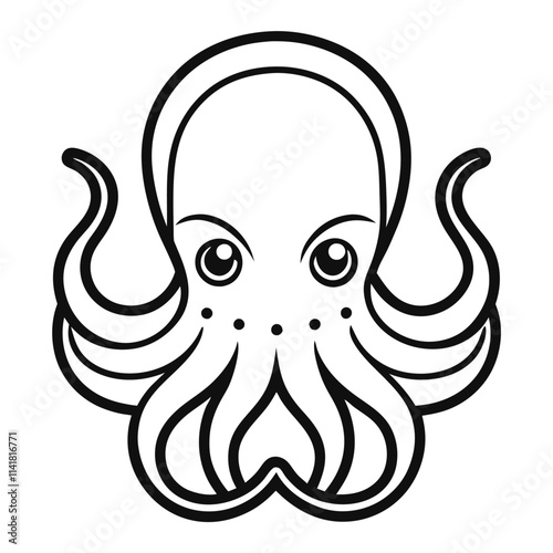 illustration of a cartoon octopus photo