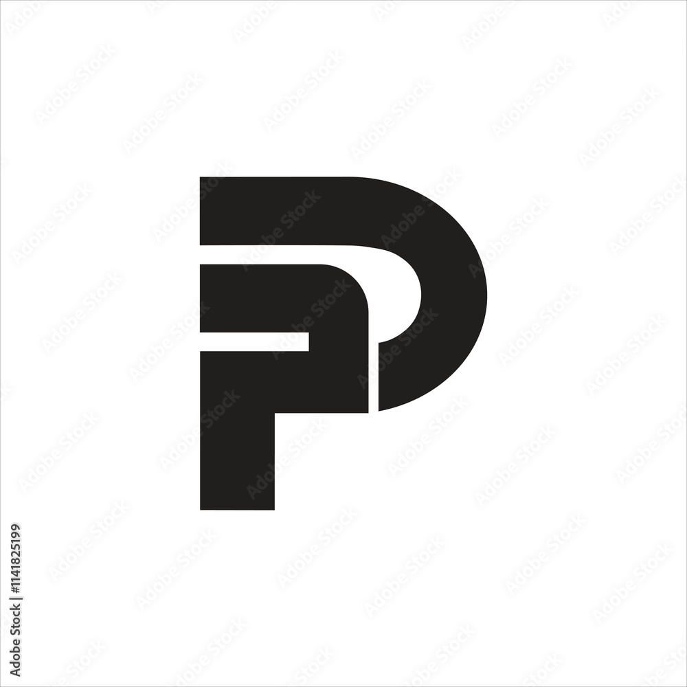 Abstract Pd letter logo design unique creative and initial logo design Abstract Pd letter logo design unique creative and initial logo design