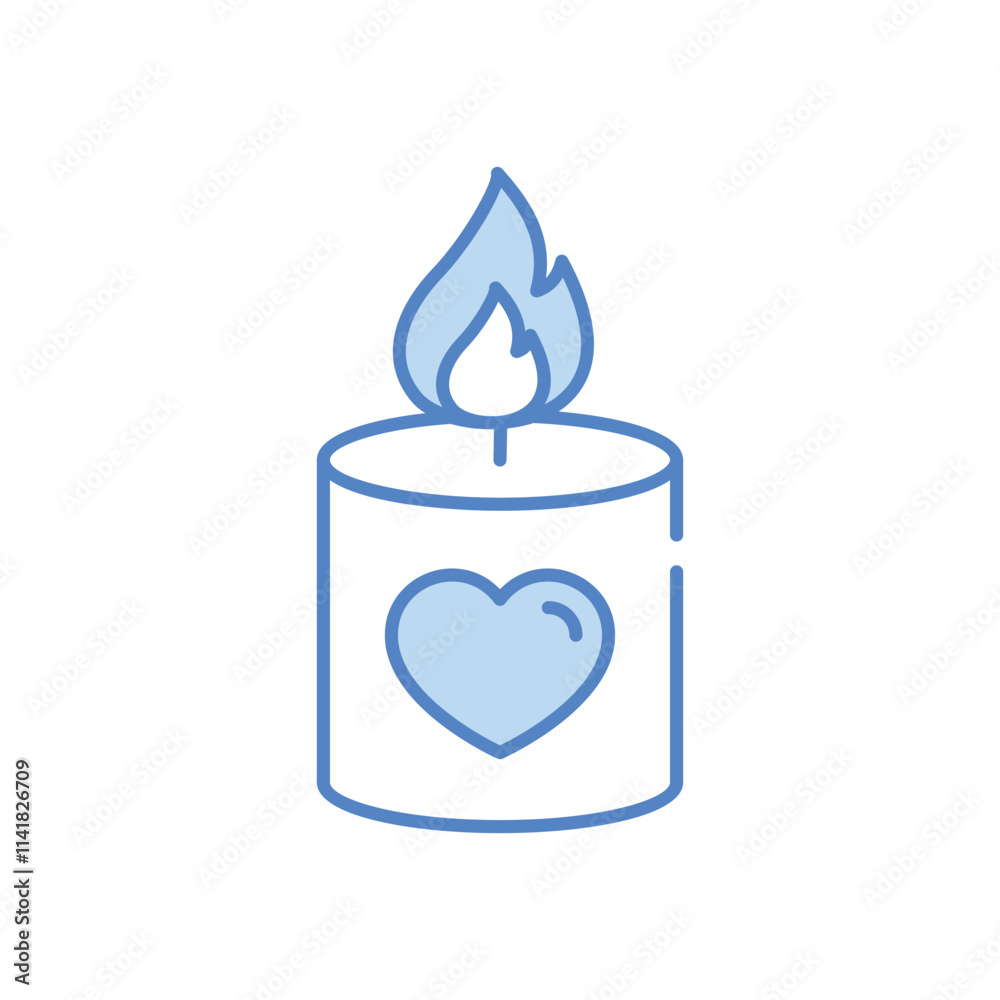 Unity Candle vector icon Unity Candle vector icon