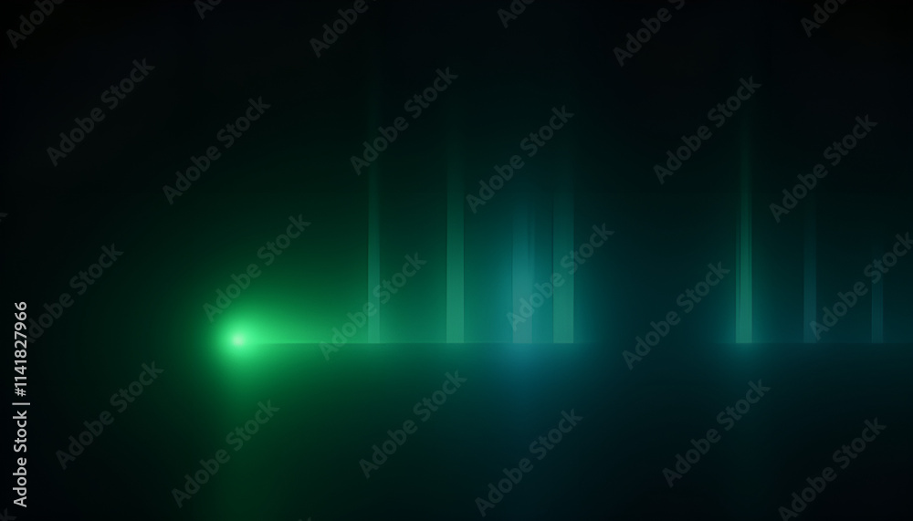 Abstract display of green and blue light beams on a dark background, evoking depth and mystery.
Abstract display of green and blue light beams on a dark background, evoking depth and mystery.