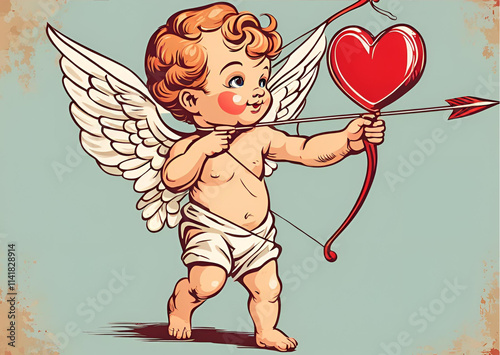 Cupid Angel Heart Arrow Romance Valentine s Day Love photo