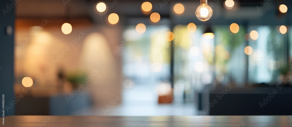 Fototapeta premium Modern interior space with abstract blurred background and soft focus ambiance creating a calming and inviting atmosphere for design concepts