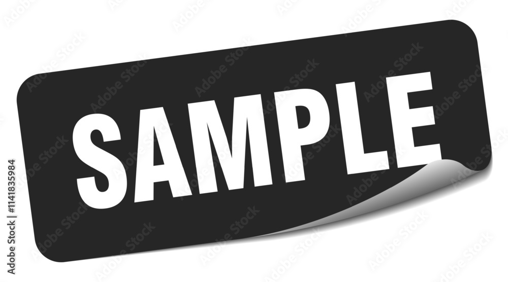 SAMPLE sticker