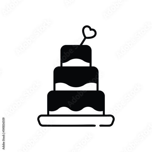 Cake Topper vector icon