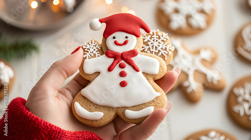 Gingerbread Snowman Cookie:...
