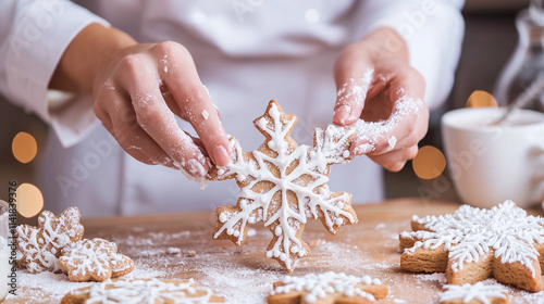 Gingerbread Snowflake Decor...