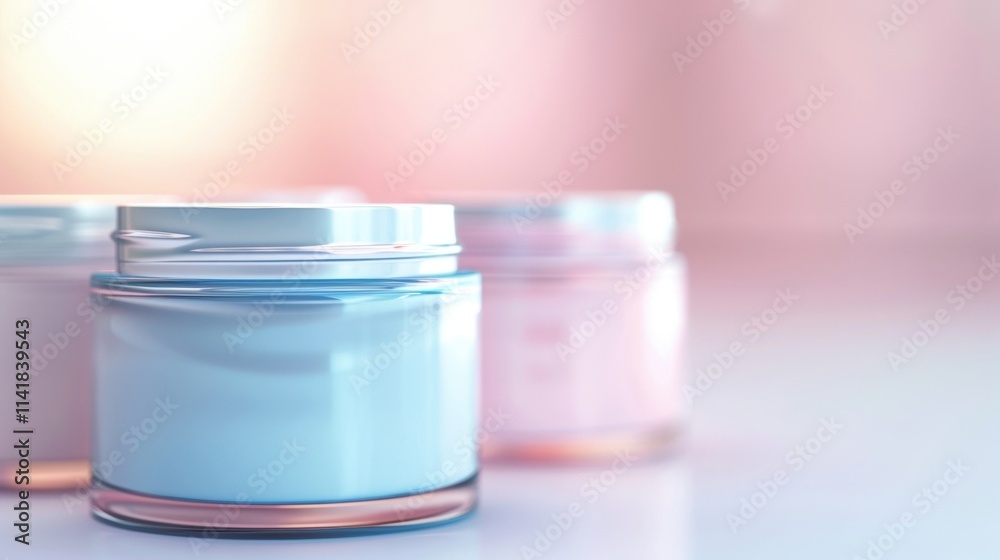 Captivating beauty products display modern studio photography soft lighting close-up skincare concept Captivating beauty products display modern studio photography soft lighting close-up skincare concept