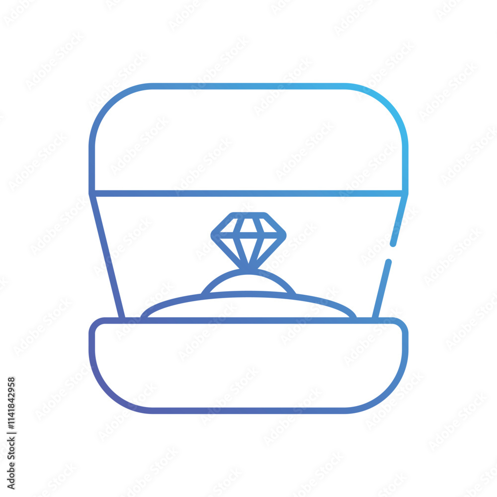 Ring Box vector icon