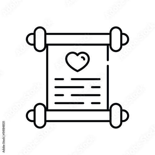 Wedding Vows vector icon