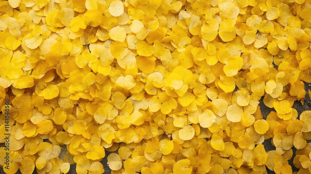 Vibrant yellow leaves covering the ground creating a beautiful natural autumn backdrop for seasonal themes and designs. Vibrant yellow leaves covering the ground creating a beautiful natural autumn backdrop for seasonal themes and designs.